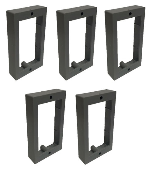 ReceptXtenders Receptacle Outlet Box Extender, Electrical Outlet Extender for Electrical Box and Electrical Outlet Switches, UL Listed - 3/4" Single Gang - 5 Pack