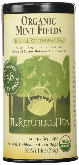 Republic Of Tea, Tea Herbal Mint Fields Organic, 36 Count