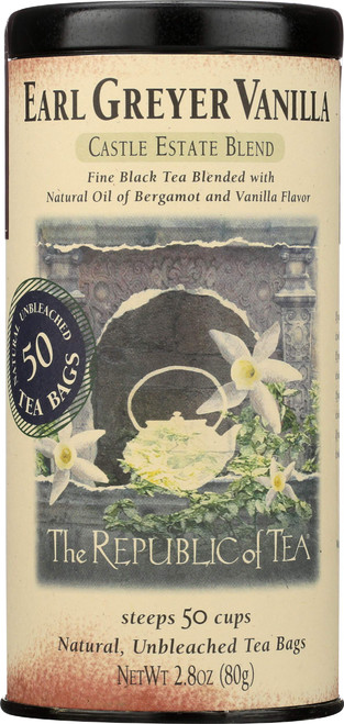REPUBLIC OF TEA Earl Greyer Vanilla Tea, 50 CT