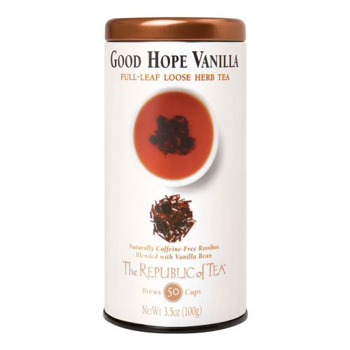 The Republic of Tea Good Hope Vanilla Red Full-Leaf Tea - 3.5 Ounces / 50 Cups