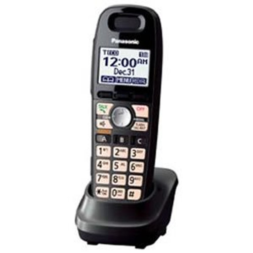 Panasonic Cordless Phone Handset Accessory Compatible with KX-TG6592T Cordless Phone System - KX-TGA659T (Black) - Titanium Black