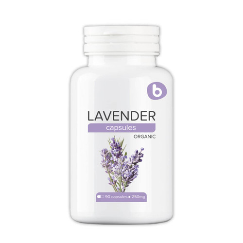 Bobica's Premium European Organic Lavender Capsules | 250 mg | 90 Vcaps | GMO Free, Gluten Free, All Natural | for Vegetarians and Vegans |