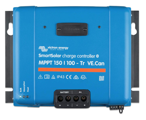Victron Energy SmartSolar MPPT Tr VE. Can 150V 100 amp 12/24/36/48-Volt Solar Charge Controller (Bluetooth)