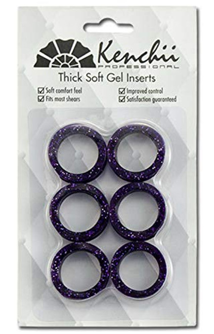 Kenchii Extra Soft Premium Quality Shear Finger Ring Inserts Thick | Purple - KEFIB-PURPLE