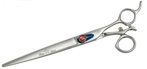Kenchii Five Star Swivel Professional Grooming Shears/Scissors (8-Inch Straight)