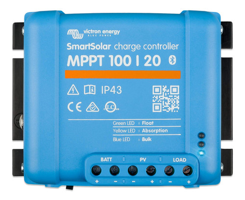 Victron Energy SmartSolar MPPT 100V 20 amp 12-24-Volt Solar Charge Controller - Bluetooth