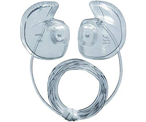 Doc's ProPlugs - Preformed Protective Vented Earplugs (Pair) Clear , With Leash-Medium-Small