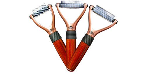 Kenchii Luxury Shedding Pet Rake for Dog & Pet Groomers - 3 Piece Set