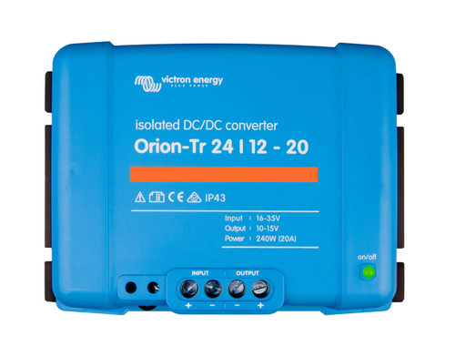 Victron Energy Orion-Tr IP43 24/12-Volt 20 amp 240-Watt DC-DC Converter , Isolated
