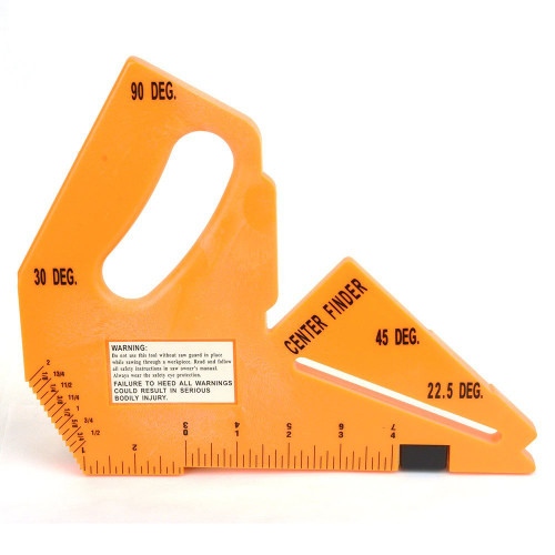 Big Horn 19105 Router Table Saw Push Block Center Finder - Orange