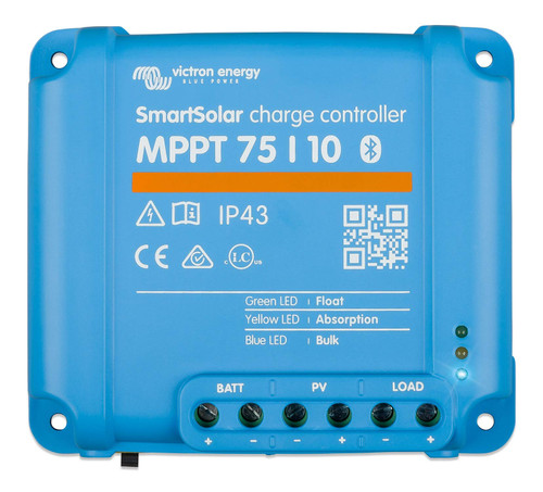 Victron Energy SmartSolar MPPT 75V 10 amp 12/24-Volt Solar Charge Controller , (Bluetooth)