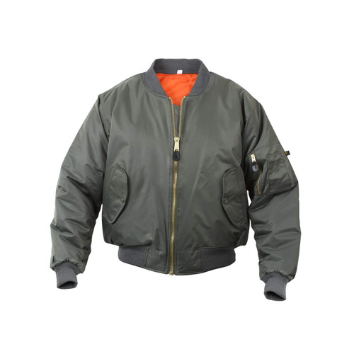 Rothco MA-1 Flight Jacket , Sage Green Large