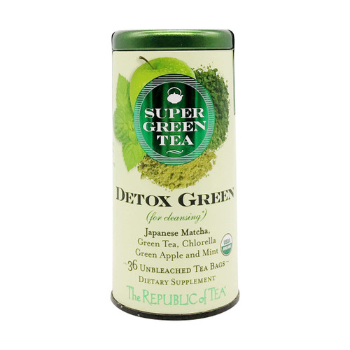 Republic Of Tea, Tea Detox Green Organic , 36 Count