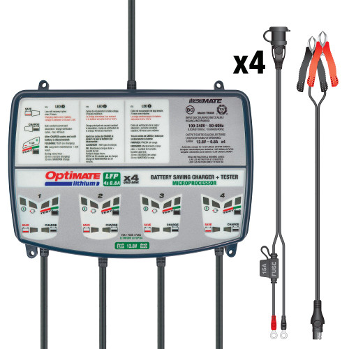 OptiMATE Lithium 4s - 0.8A x 4-BANK
