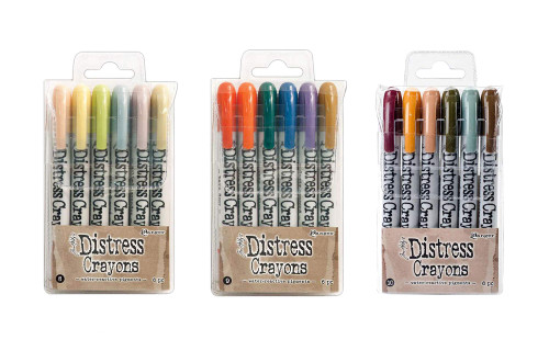 Ranger Tim Holtz 18 Distress Crayons Bundle | Sets 8, 9, 10