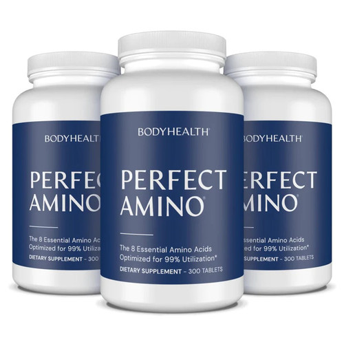 BodyHealth PerfectAmino 300ct tablets - Uncoated - 3 Pack