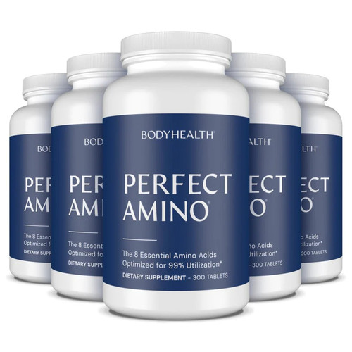 BodyHealth PerfectAmino 300ct tablets - Uncoated - 6 Pack