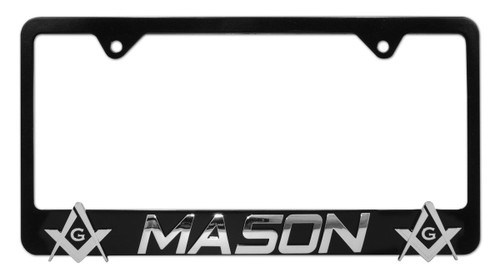 Elektroplate Mason 3D Black All Metal License Plate Frame MASON-LPF-Parent