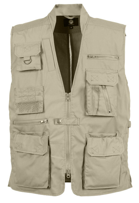ROTHCO PLAINCLOTHES CONCEALED CARRY VEST -KHAKI 4XL