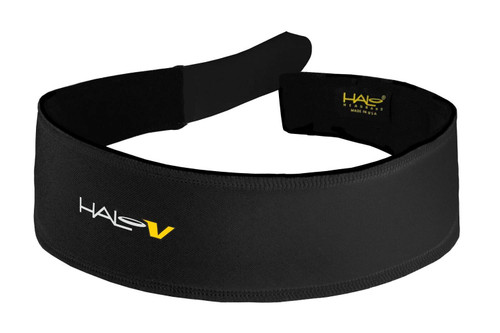 Halo Headband Sweatband, Velcro Black