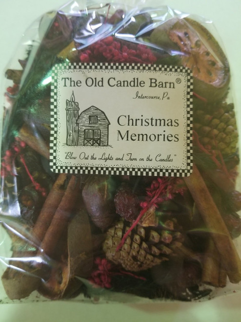 Old Candle Barn Christmas Memories Potpourri Large Bag - 8 Cup
