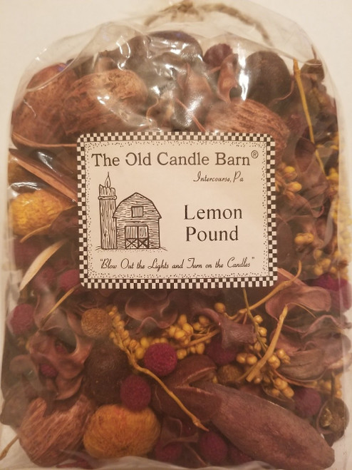 Old Candle Barn Lemon Pound Potpourri Large Bag - 8 Cup | Lemon Pound