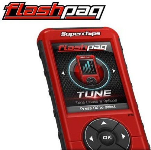 BRAND NEW SUPERCHIPS FLASHCAL F5 IN-CAB TUNER, 2.8" COLOR SCREEN,COMPATIBLE WITH 1999-2019 FORD DIESEL &  GASOLINE ENGINES