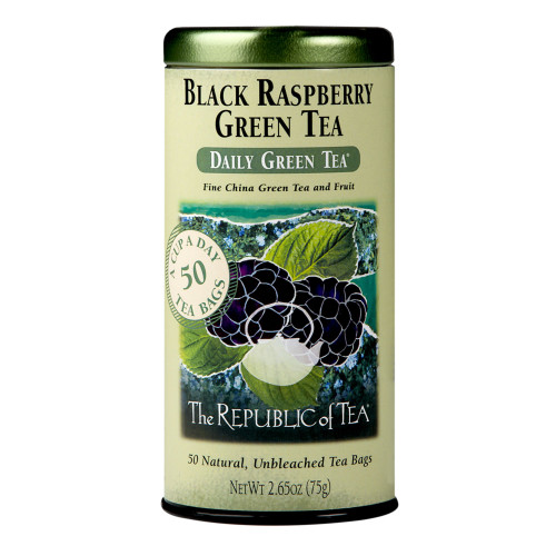 The Republic of Tea Black Raspberry Green Tea, (50 CT)