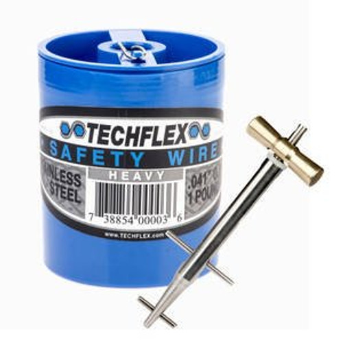Clamptite Kit - CLT01-4 3/4" Stainless Steel Tool w/Aluminum Bronze T-Bar Nut and 220 ft 1lb. Can of .041 Safety Wire