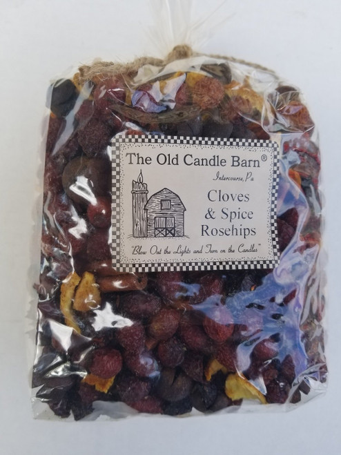 Old Candle Barn Potpourri - 8 Cup - Cloves & Spice Rosehips