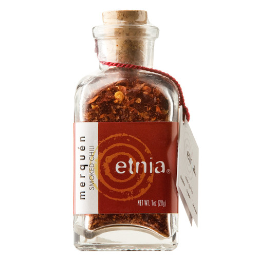 Etnia Chilean Merquen Smoked Chili Corked Bottle, Sea Salt, 1 Ounce