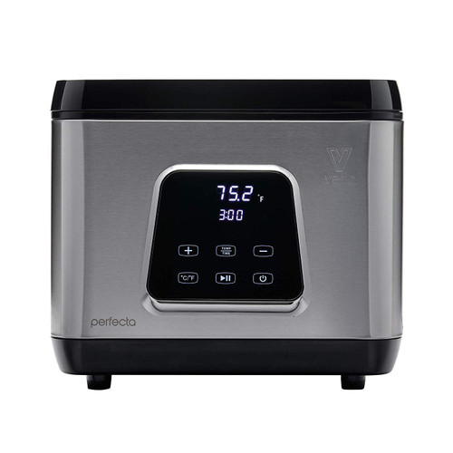Sous Vide Water Oven by Vesta Precision - Perfecta | Powerful Pump Design | Accurate Temperature | Touch Panel/Wi-Fi App Control | Max/Min Water Level | 650 Watts | 10 Liter Capacity