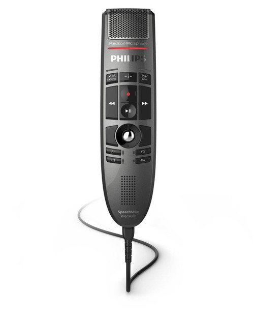 Philips LFH-3500 SpeechMike Premium USB Push Button Dictation Microphone Best-in-Class Recording with Precision Microphone