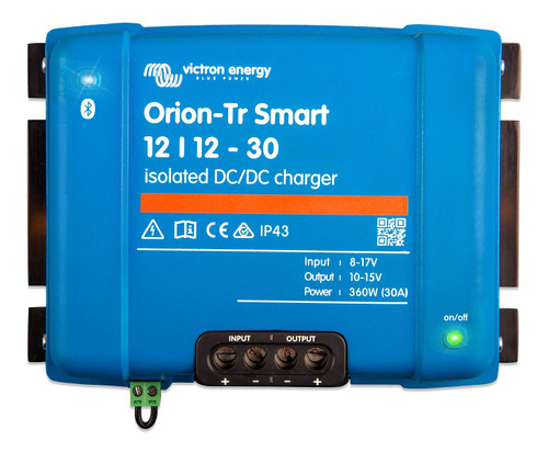 Victron Energy Orion-Tr Smart 12/12-Volt 30 amp 360-Watt DC-DC Charger, Isolated (Bluetooth)
