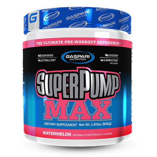 Gaspari SuperPump MAX - The Ultimate Pre Workout Powder - Watermelon