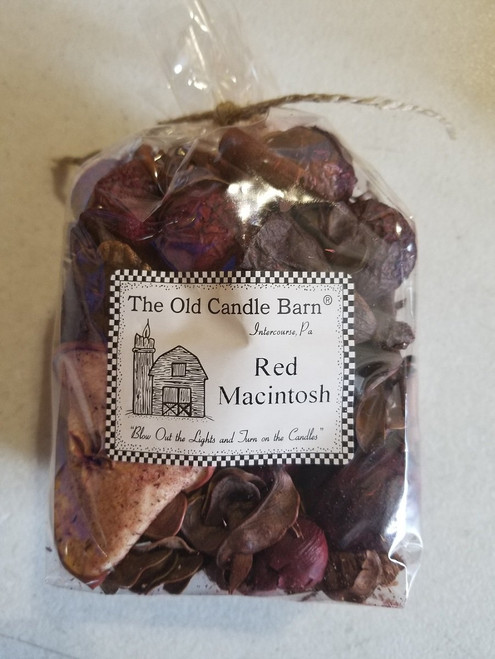Old Candle Barn Red Macintosh Potpourri - 4 Cup Bag