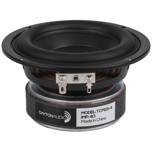 Dayton Audio TCP115-4 4" Treated Paper Cone Midbass Woofer 4-Ohm