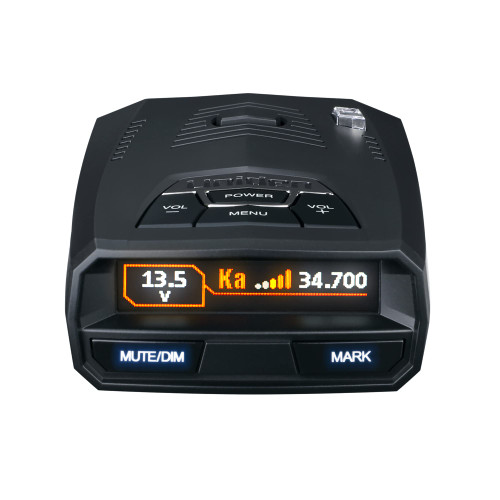 UNIDEN R4 Extreme Long-Range Laser/Radar Detector, Record Shattering Performance, Built-in GPS with AUTO Mute Memory, Voice Alerts, Red Light & Speed Camera Alerts, Multi-Color OLED Display