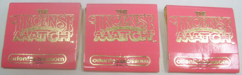 Oriental Blossom: Scented Incense Match Books - Lot of 3 Books