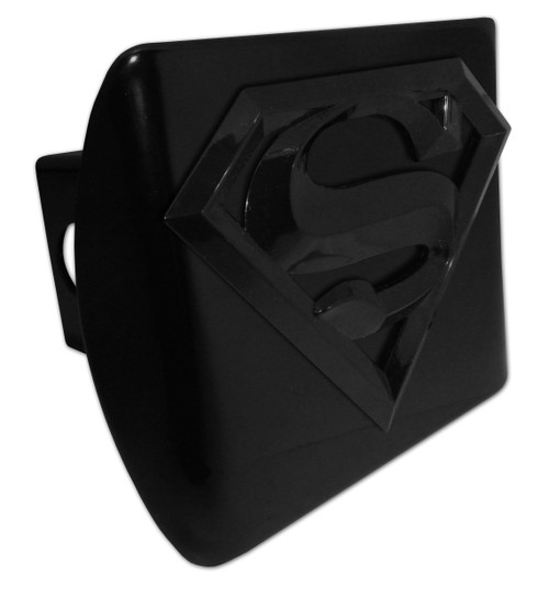 Superman Black & Black All Metal Hitch Cover