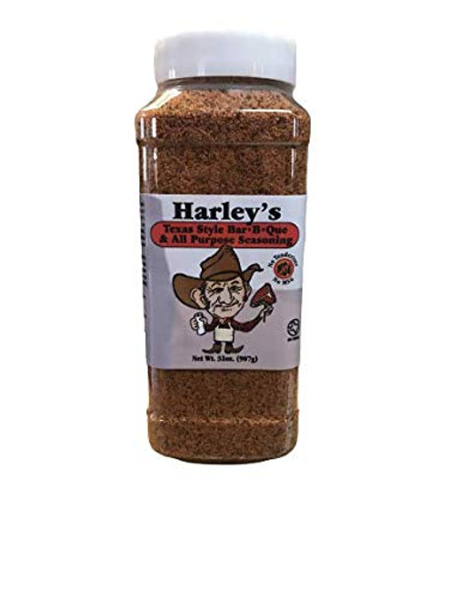 Harleys Texas Seasoning 32oz | Original All Purpose BBQ Seasoning Perfect for Seasoning Everything From Meat to Seafoo | Original - No MSG