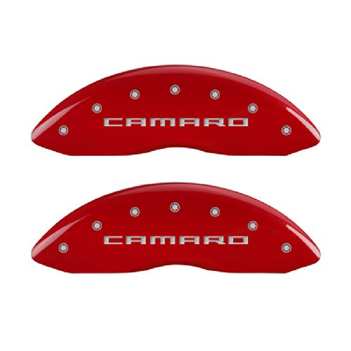 MGP Caliper Covers 14033SCA5RD Caliper Cover with Red Powder Coat Finish | Set of 4