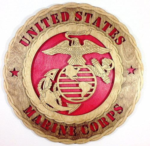 Marine Corps EGA Wall Tribute - Red