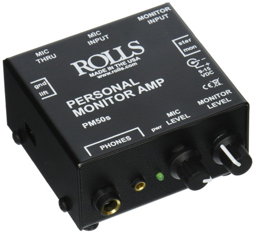 Rolls Rolls PM50s Personal Monitor Amplifier, Black | PM50se