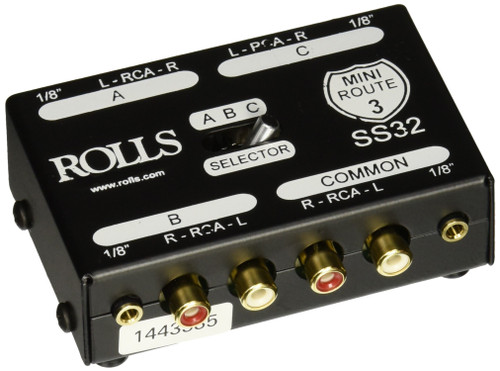 Rolls 3 Way Stereo Switch, SS32