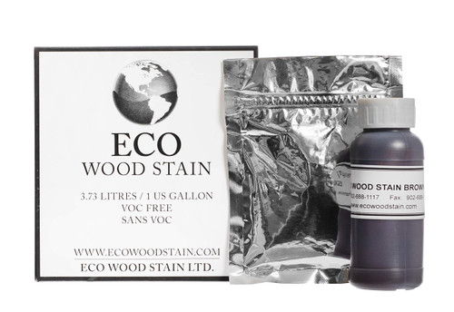 Eco Wood Treatment One US Gallon, Brown Semi-Transparent EWS1-Br