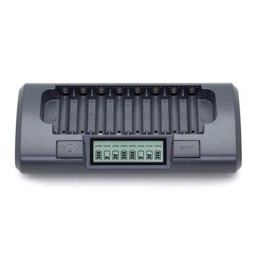Powerex MH-C800S 8-Cell Smart Charger for AA / AAA NiMH / NiCD,Grey