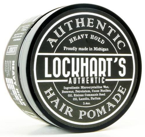 Lockhart's Heavy Hold Hair Pomade, Low Shine, Coco Vanilla Scent | 3.4oz