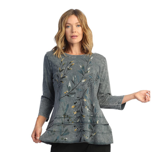 Jess & Jane Mineral Washed 100% Cotton Slub Tunic Whisper 1X