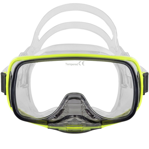 IST Imperial Panoramic View Hands-Free Water Clearance Mask | M12 NY - Neon Yellow